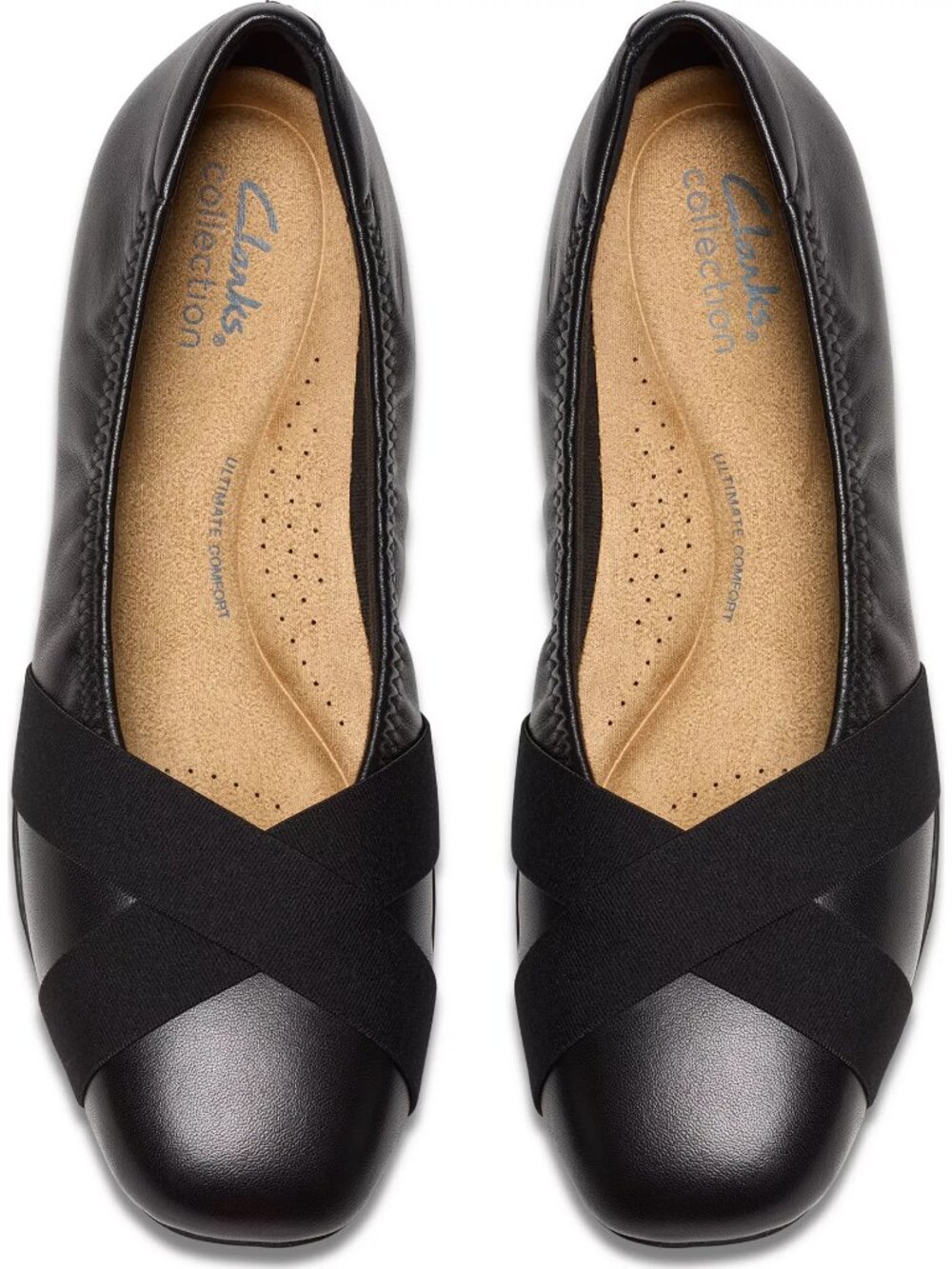 Clarks Jazmynn Gem Round Toe Flats Black Leather US Size 7 - Picture 4 of 8